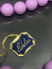 VTG Richelieu 1970s Purple Lilac Genuine DuPont Lucite 2 Strands Necklace READ