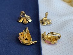 Vtg Clip-On Earring Lot Costume Jewelry Napier NWH Marvella Monet Sarah Cov