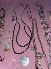 Vintage Estate Costume Jewelry Lot Rings Bracelet Necklace Earrings Pins