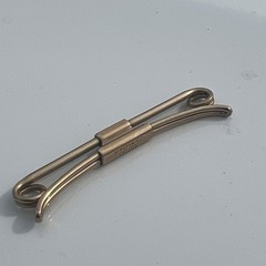 Vintage Swank Gold Filled Collar Clip Stay 1/20 12K G. F. Retro Dapper Signed