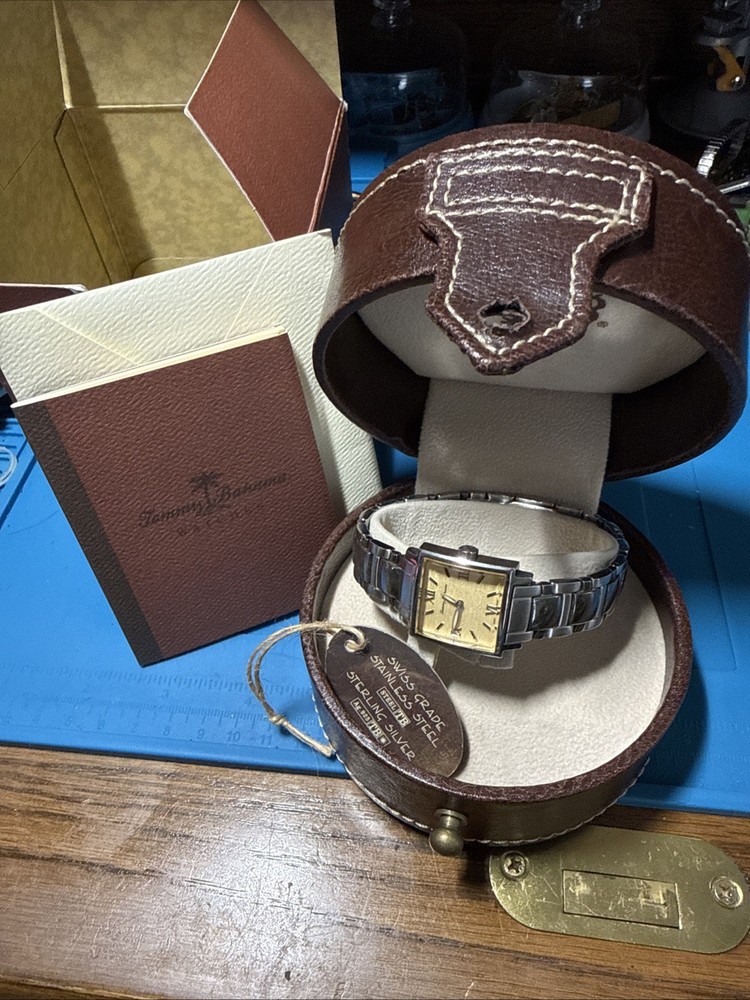 Tommy Bahama Watch Sterling Silver TB4000 Women’s Stainless Steel Quartz Watch