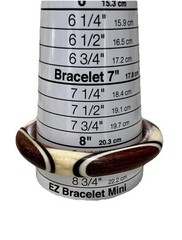 Modern Chic Geometric Bangle Bracelet, Wood, Horn, Bone Inlay Hand Crafted 8.25”