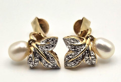 Vintage Sparkling Fancy Clip-On Earrings Gold/Silver Tone 1960s-1980s