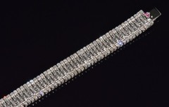 AUTHENTIC ROBERTO COIN 2.08CT DIAMOND FLEXIBLE LINE BRACELET IN SOLID 18K GOLD
