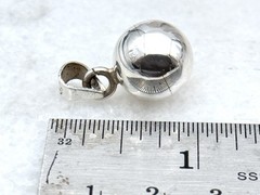 Vintage Mexico Taxco Sterling Silver 925 Harmony Ball Chime Bell Pendant Charm