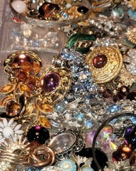 VTG Harvest Craft Repair Wear BEAUTIFUL Rhinestone Jewelry Repair High End Lot