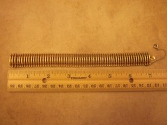 VTG Crown Trifari Brushed Gold Tone Ribbed Cage Modernist Bracelet-7″