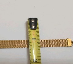 Vintage Gold Tone 15 Inch Mesh Choker Necklace With Cameo Signed Karu