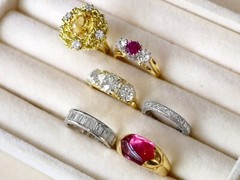 Vintage 3.27Ct Citrine and 0.80Ct Diamond, 18k Yellow Gold Ring (1984)