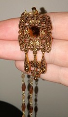 vintage jewelry Velvet Rose Necklace, Goth, Brooch, Earrings. Unique/Rare