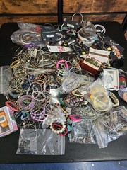 22lb BRACELETS MOST WEARABLE BEADS METAL Costume Jewelry Box Bulk Resale