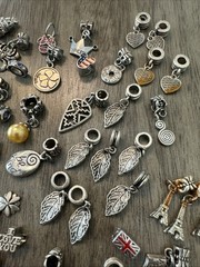 Huge Vintage/Modern Charms 110 Piece Lot Variety Sizes/Styles Unsigned