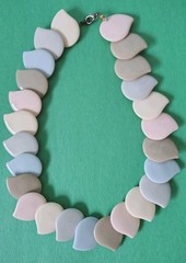 Vintage PASTEL Colored Lucite Beaded CHOKER Necklace