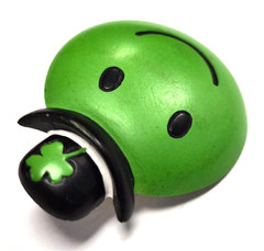 Vintage 90’s Hallmark Cards St Patrick’s Day ” HAPPY FACE ” Holiday Pin / Brooch