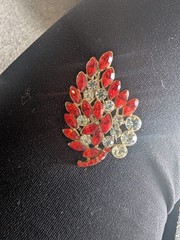 Costume Jewelry Set From 1960s, Braclet, Clip On Earrings, Broche