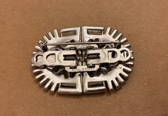 Vintage 1930s Art Deco Coro Duette Brooch Clip Earrings Rhinestone Signed
