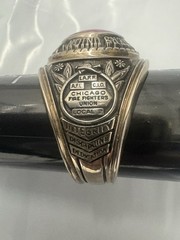 Vintage 1984 Josten Retired CFD Chicago Firefighters Union Ring