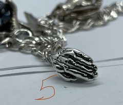 Vintage MCM HANDS that Hold Surprises Sterling Silver Charms Pendants Fobs