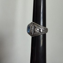 Vintage Jostens United States Army Class Ring Blue Stone Approx Size 12