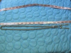 Vintage Ball Tassel Necklace Silver Tone Adjustable Slide 26 Inch bolero style