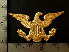 American Eagle XL / Ornate Vintage Brass Stamping / 1 Piece