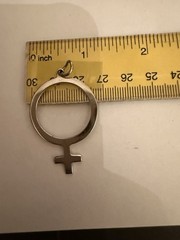 Vintage Avedon Sterling Female/Feminist Symbol Pendant