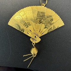 Custom Vintage Estate Assemblage Necklace & Charms: Buddha, Fan, in Mixed Metals