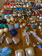 Big Clip-On Earrings Lot Vintage Modern All Wearable Jewelry Over 150 Pairs