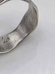 VTG HANDMADE STERLING SILVER 925 BAND RING SIZE 14