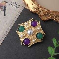 Women Vintage Plant Animal Brooch Pins Badges Corsage Elegant Pin