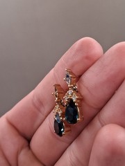 JEWELRY FOR REPAIR Christian Dior Crystal Earrings 14k Gold Post