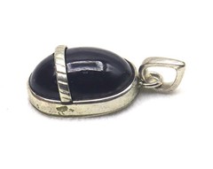 Natural Star Garnet Brown Color 925 Sterling Silver 1.25 Inch Pendant Daily Wear