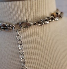 Ethnic Metal Wood Beads 2 Layered 18″ + 3.5″ Extender