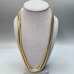 Park Lane Vintage Boxed Snake Chain Station Necklace 24″ Chic Heavy Oversized