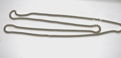 Vintage Necklace Goldtone Chainlink Made in Germany Opera Length 56″ Lightweight