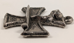 Vintage 1960s Ed “Big Daddy” Roth Surfer Maltese Iron Cross Pendant