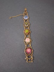 Vintage Juliana D & E for Celebrity Bracelet Gold Tone Moroccan Matrix Signed