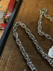 Vintage Attic Necklace Lot Find 2 N 75/195/18”New Unused With Tag