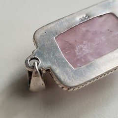 VINTAGE COLLECTIBLE STERLING SILVER 925 PENDANT, 1.5″ GENUINE STONE