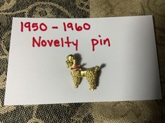 1950-1960 Poodle Novelty Pin