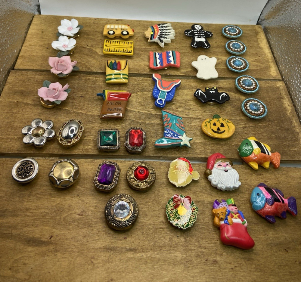 Vintage – Modern 36 Piece Button Cover Lot