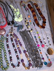 Great Lot 49 Vintage to Modern Fashion Necklaces Many Many Designs
