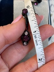 Vintage earrings Crystal Clip Vintage 1940s-1950s Beautiful