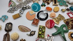 Craft Jewelry Pieces Junk Drawer Lot 50 Different Pieces
