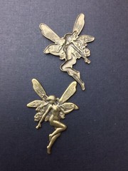 17963 Brass Oxidized Victorian Fairy Jewelry Finding