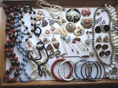 Vintage Cloisonne Jewelry 44 Mixed Jewelry Earrings Necklaces Braclets & More