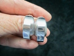 Vintage 1968 Patent Date Double Hoop Clip Earrings