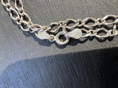 VTG Italy 925 Sterling Silver Harmony Ball Orb Pendant Necklace Modernist 30g