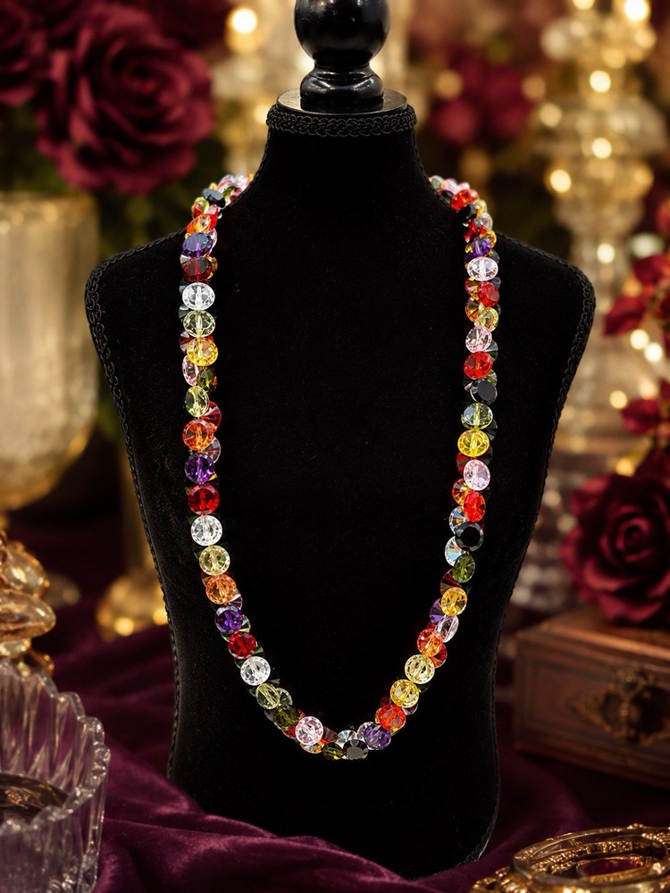 Rare Vtg Swarovski Crystal Collector Necklace • 925 • 70g Estate Treasure