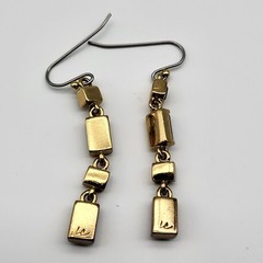 Lovely Liz Claiborne Gem tones dangle earrings pierced whimsical classic style